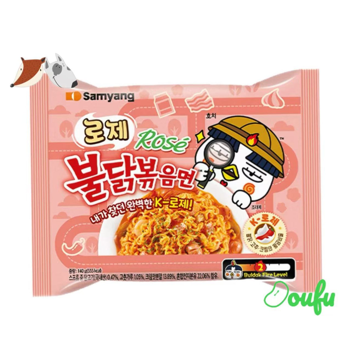 Samyang Buldak Ramen Rose Inst Noodle 三养玫瑰奶油火鸡面140g