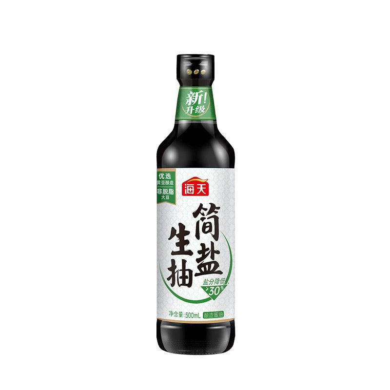 Haitian Light Soy Sauce Less Salt 海天简盐(薄盐)酱油 500ml