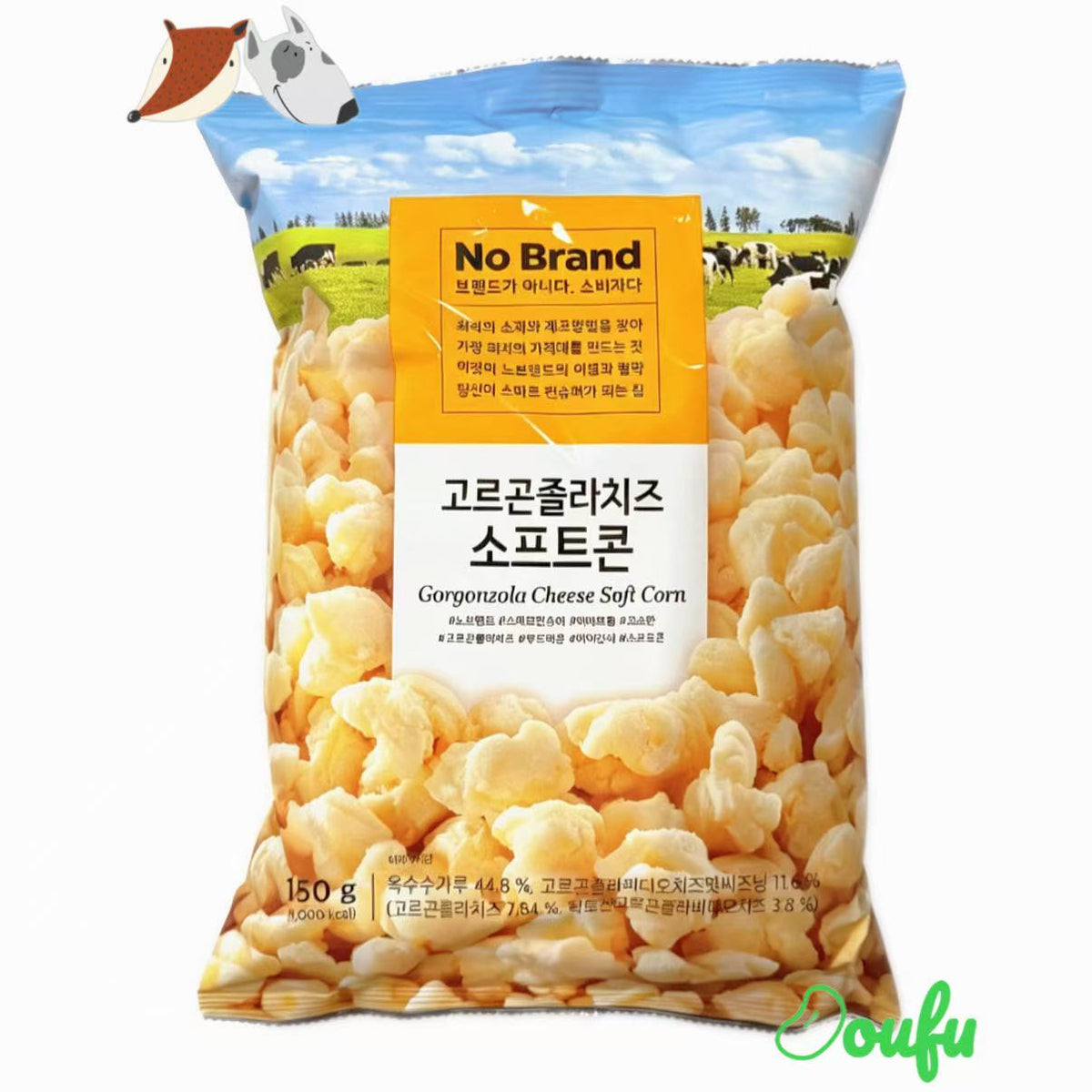 No Brand Corgonzola Cheese Soft Corn 150g No Brand韩国芝士软玉米小吃 150克