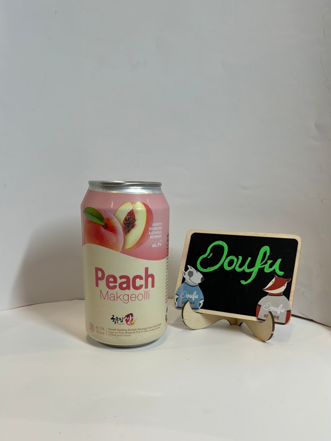 KSD Rice Makgeoli Peach 350ml Alc.4% 韩国马格利米酒桃子味罐装