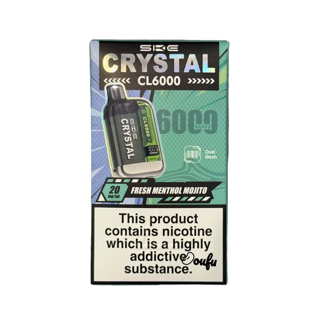 Ske Crystal Fresh Menthol Mojito一次性电子烟莫吉托味 CL6000