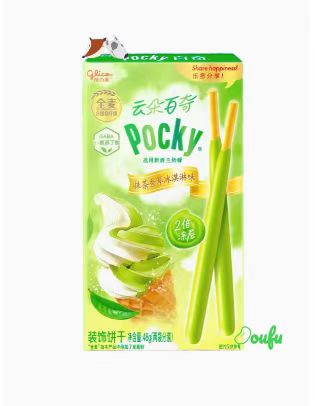 GLICO Pocky Cloud Biscuit Sticks Matcha Vanilla Ice Cream Flavour 格力高-云朵百奇抹茶香草冰激淋味饼干48g