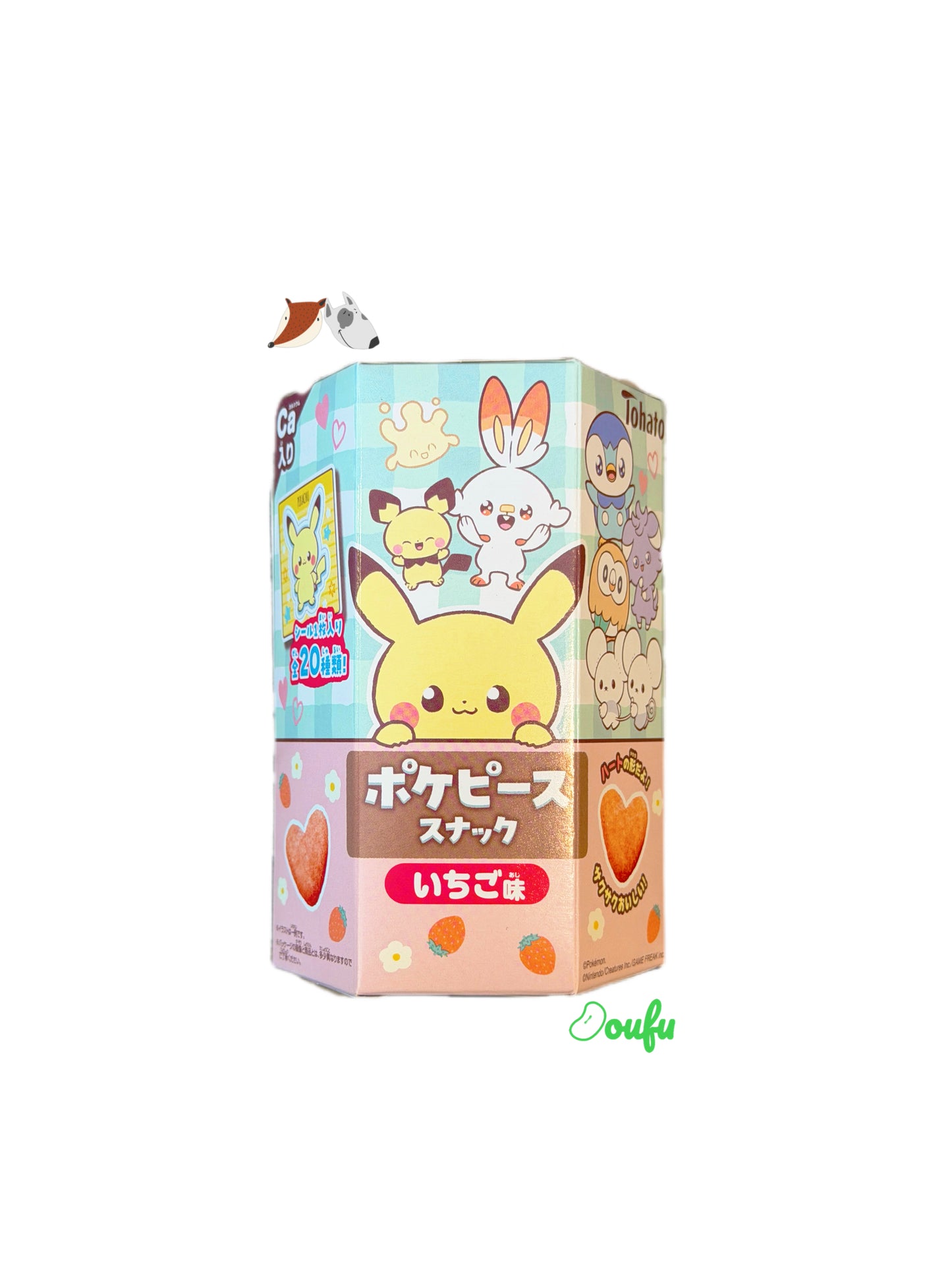 Tohato Corn Snack Strawberry flavor Pokemon 宝可梦六角小饼草莓味