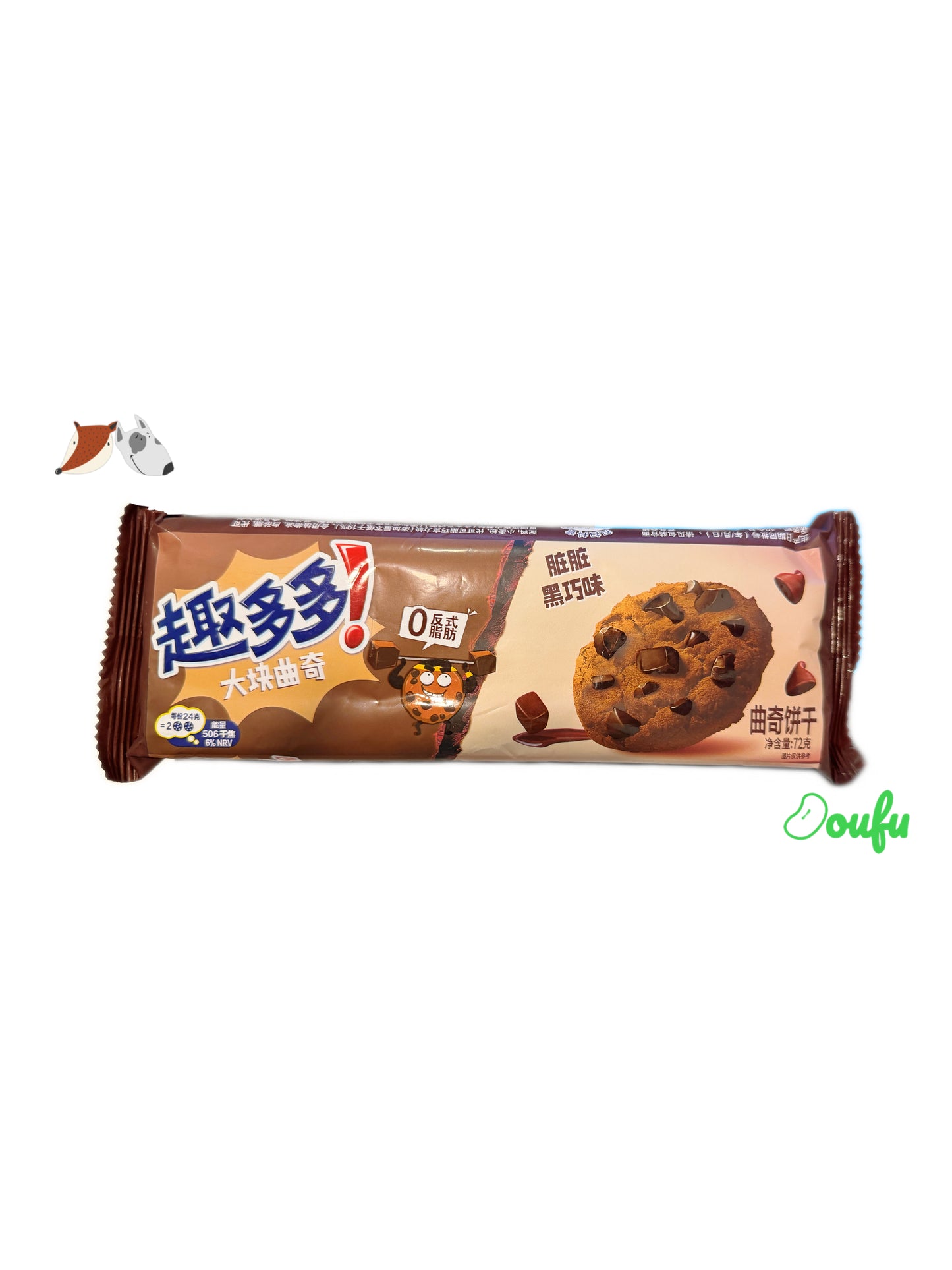 QDD Cookies - Original Flavour 趣多多巧克力味豆大块曲奇72g