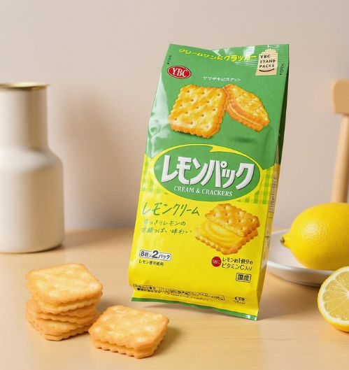 YBC Sandwich Cookies- Lemon Cream Flavour 16p 柠檬奶油夹心饼干 148.8g