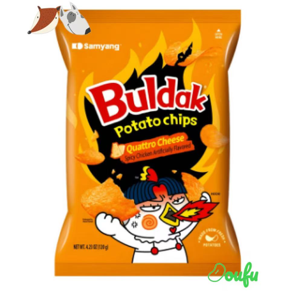 Samyang Bulda Potato Chips Four Cheese Flavour 三养四种奶酪味薯片 55g
