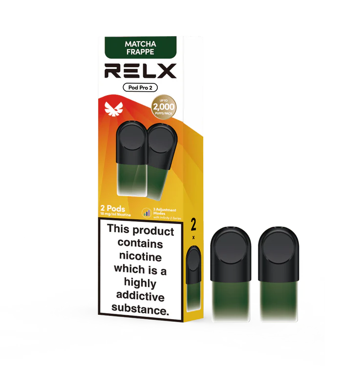 Relx Infinity Pods Matcha Frappe 2pcs 悦刻烟弹两颗装 抹茶星冰乐