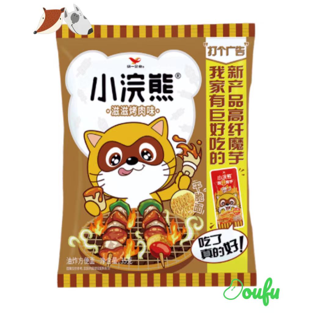 UNI Noodle Snack-BBQ 统一小浣熊干脆面-烤肉味 40g