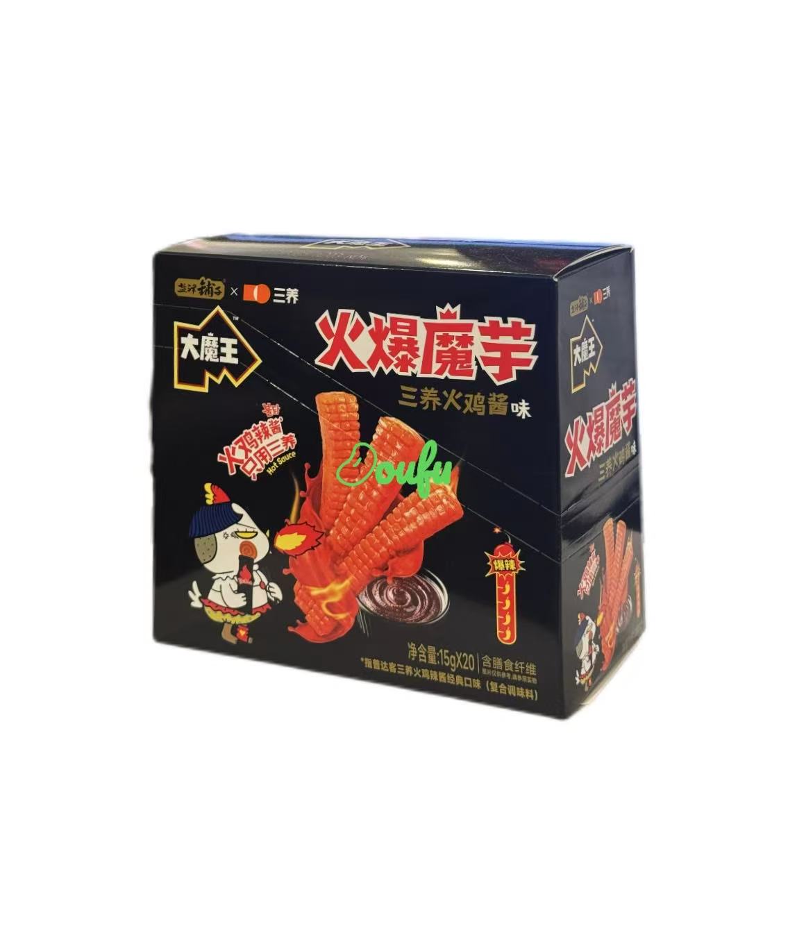 DMW Spicy Snack Samyang Hot Buldak Sauce Flv 盐津铺子x三养火爆魔芋15gx20