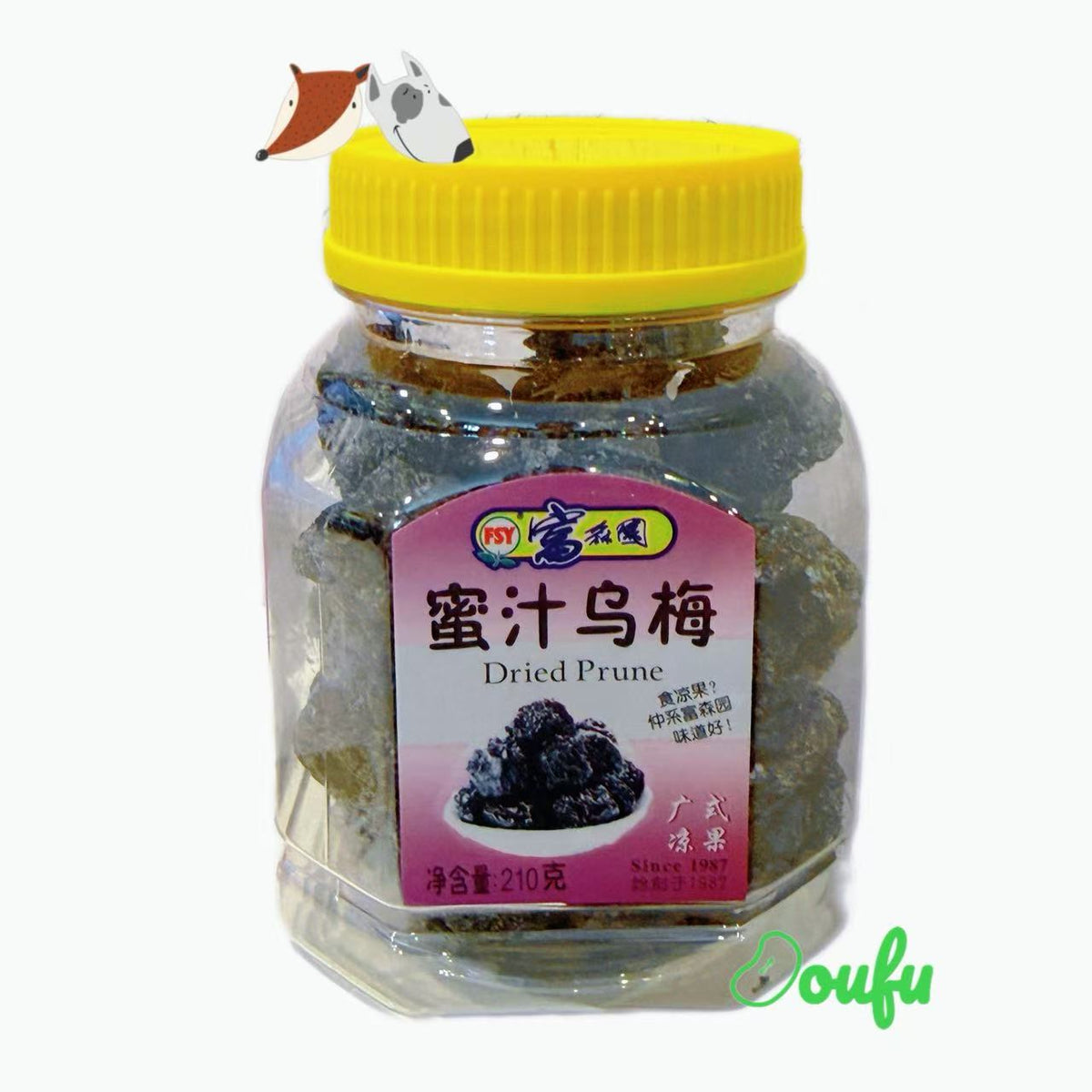 FSY Dark Plum 210g 富森园蜜汁乌梅210g
