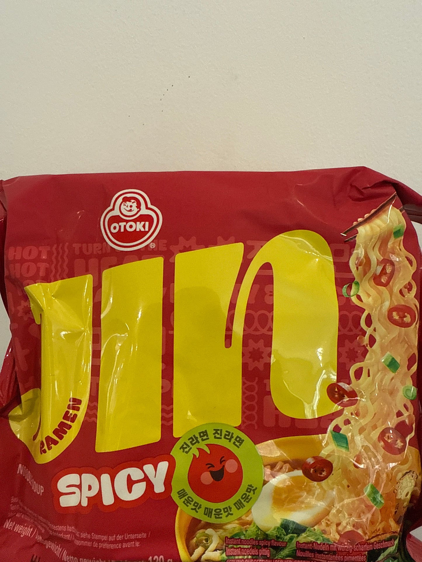Ottogi Jin Ramen Spicy 不倒翁金拉面辣味 120g