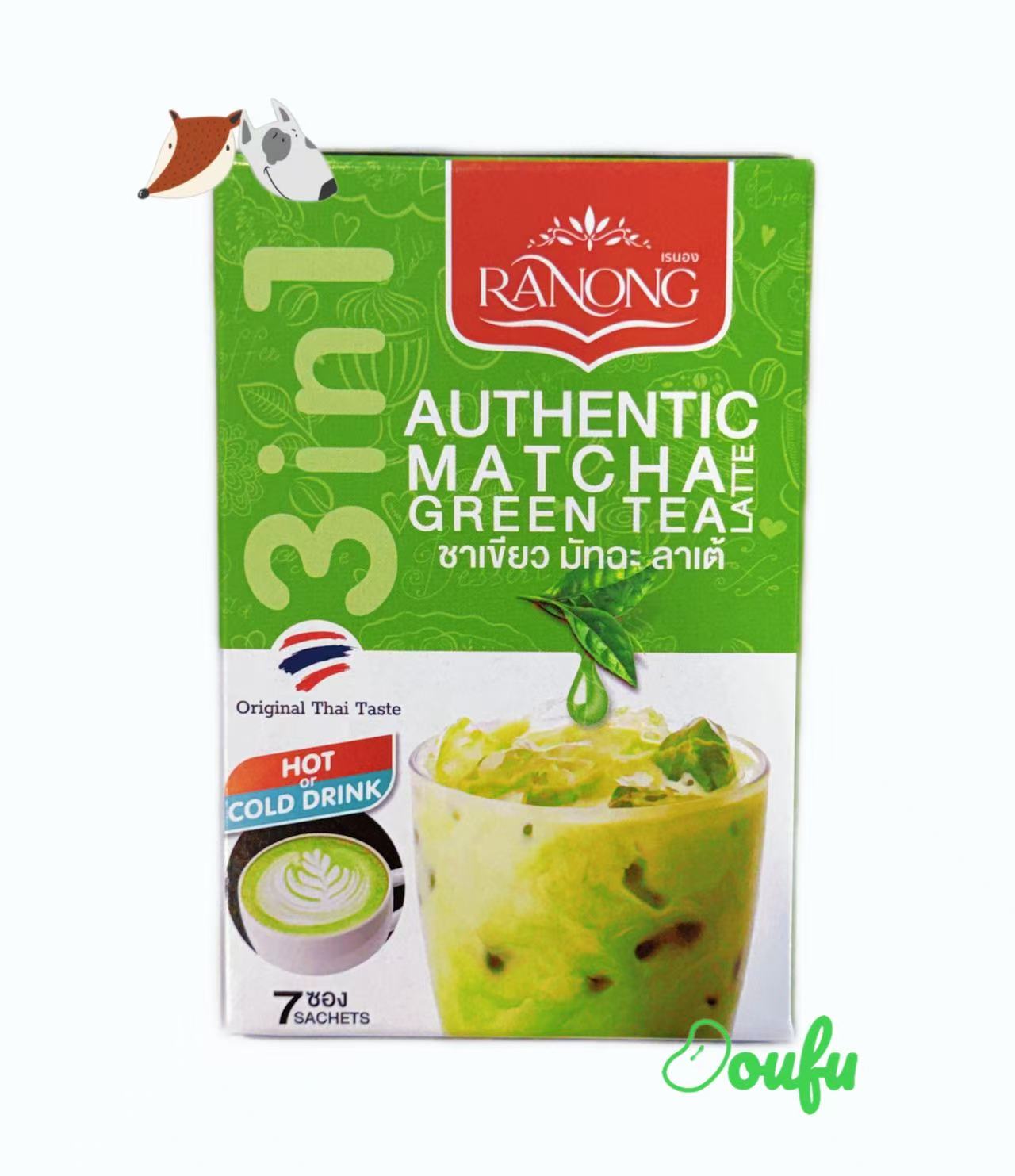 Ranong Tea Matcha Green Tea Latte Ranong泰式抹茶拿铁7×23g