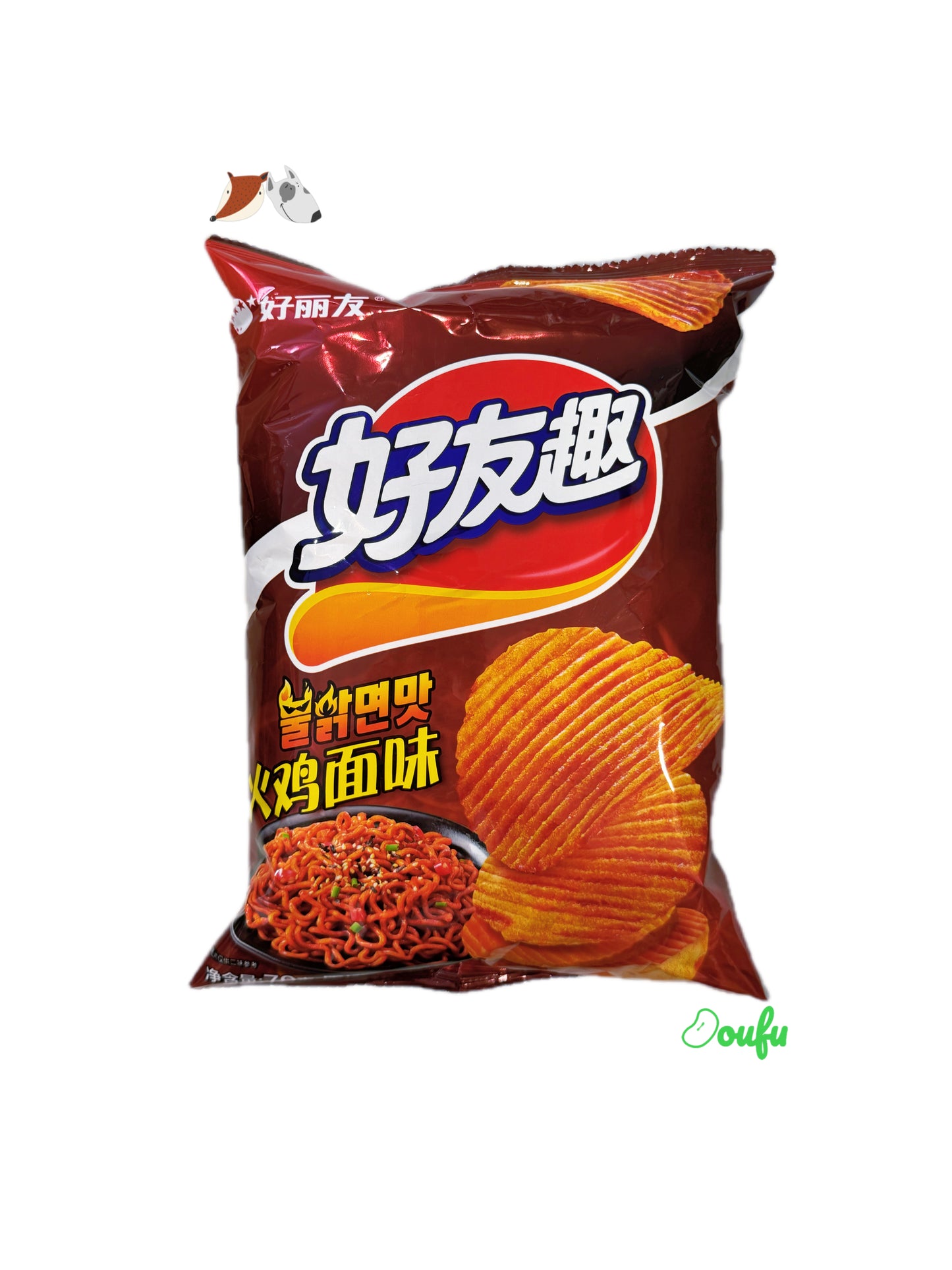 Orion Potato Chips (Hot Ramen Flavor) 好丽友好有趣薯片火鸡面味70g
