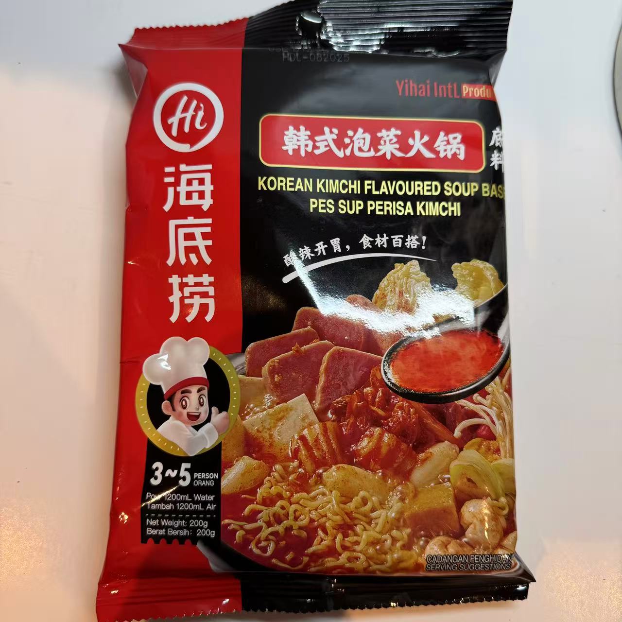 Korean Kimchi Flavoured Soup Base 海底捞韩式泡菜火锅底料 200g