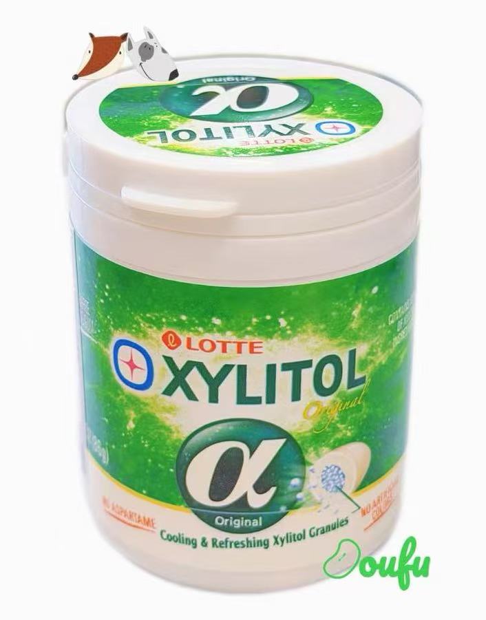 Lotte Xylitol α Gum Original Flavor 86g 韩国乐天阿尔法口香糖原味86g