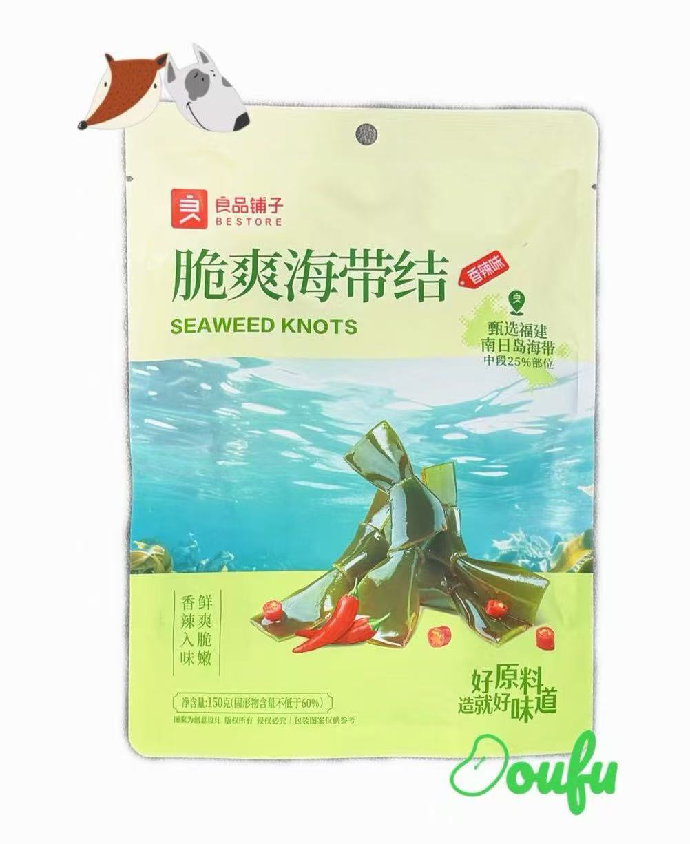 BS kelp knot- spicy 150g 良品铺子脆爽海带结香辣味 150克