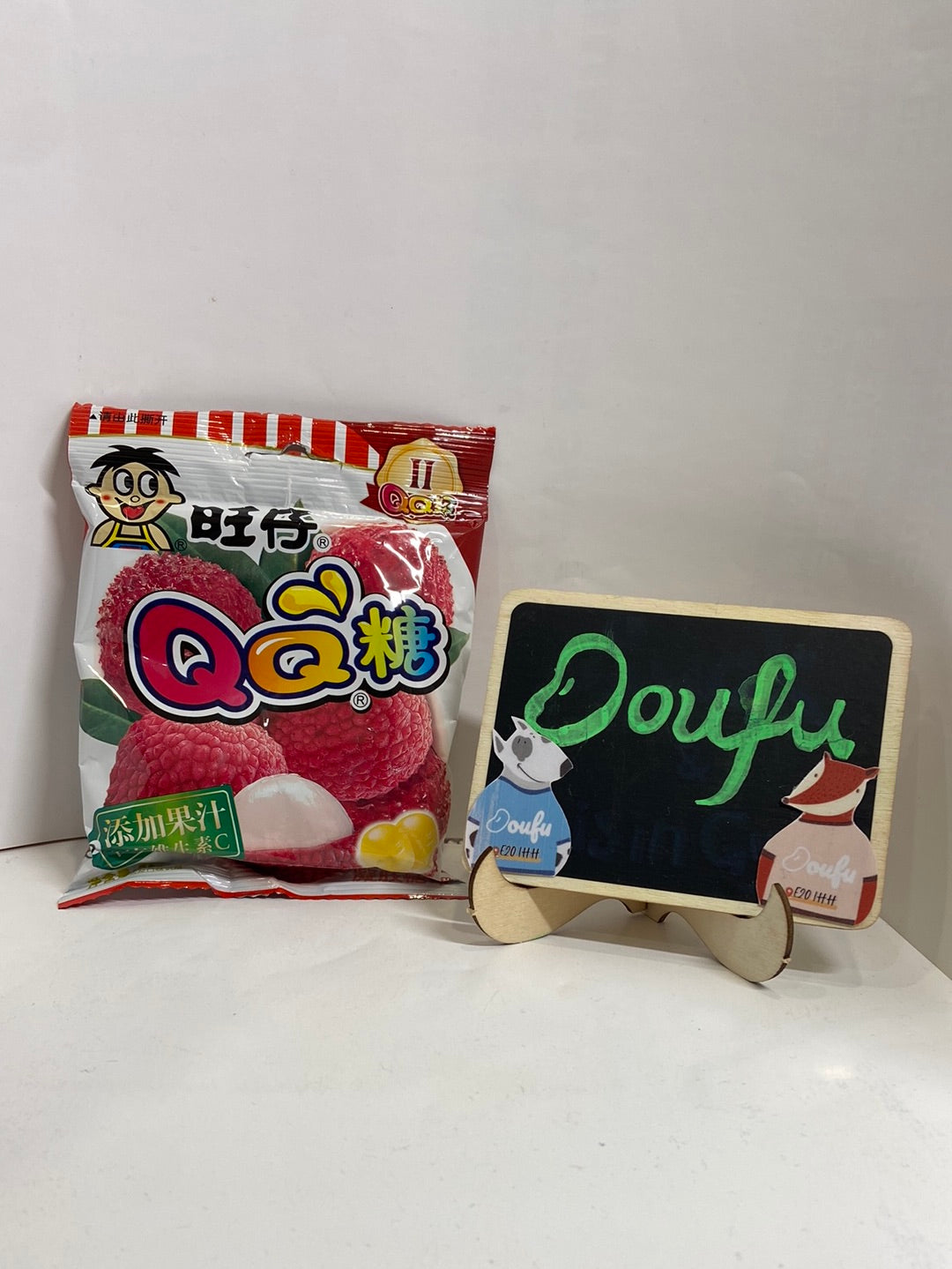 WW QQ GUMMY lychee flavor 旺仔qq糖荔枝味 70g