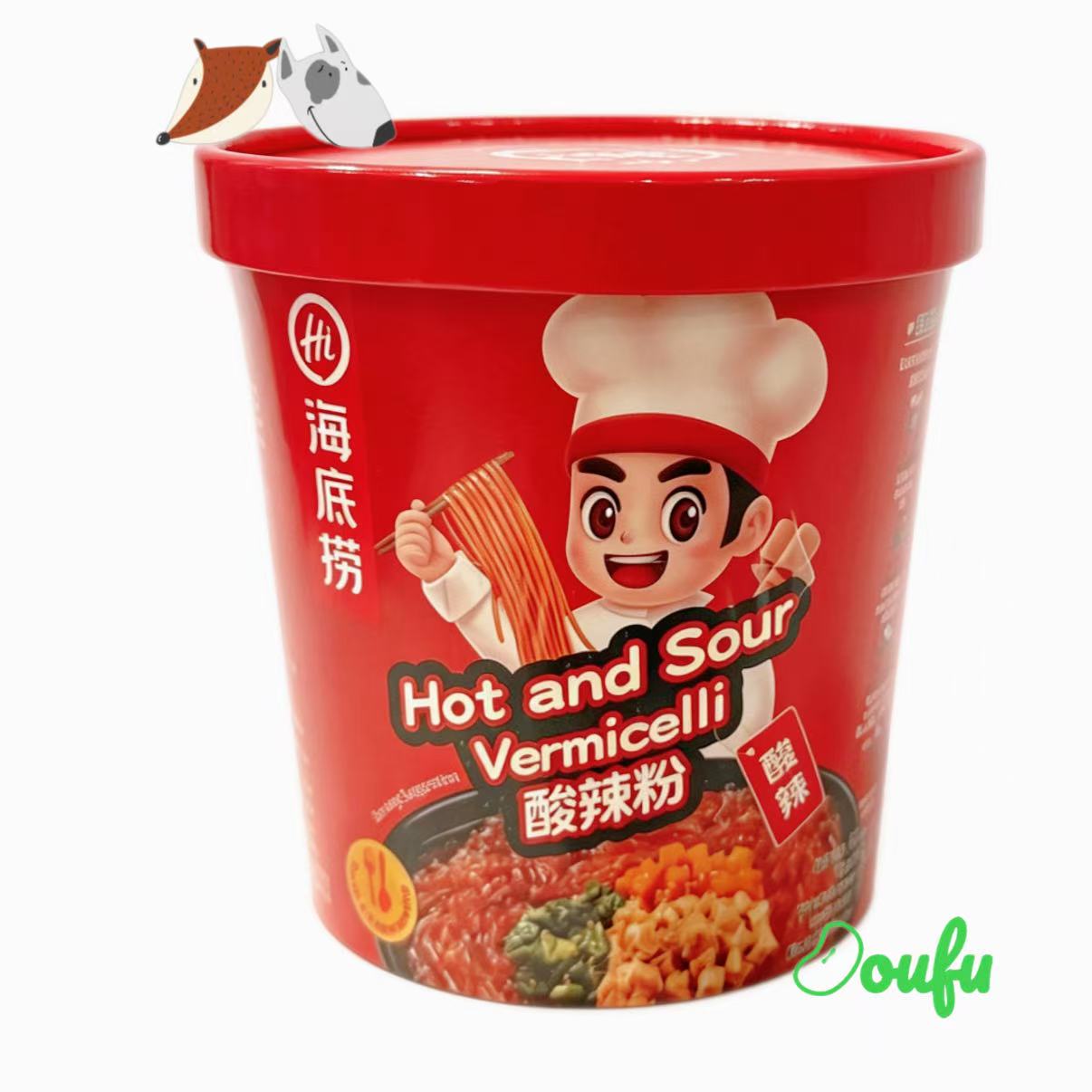 HDL Instant Vermicelli - Spicy&Sour 海底捞桶装酸辣粉 122g