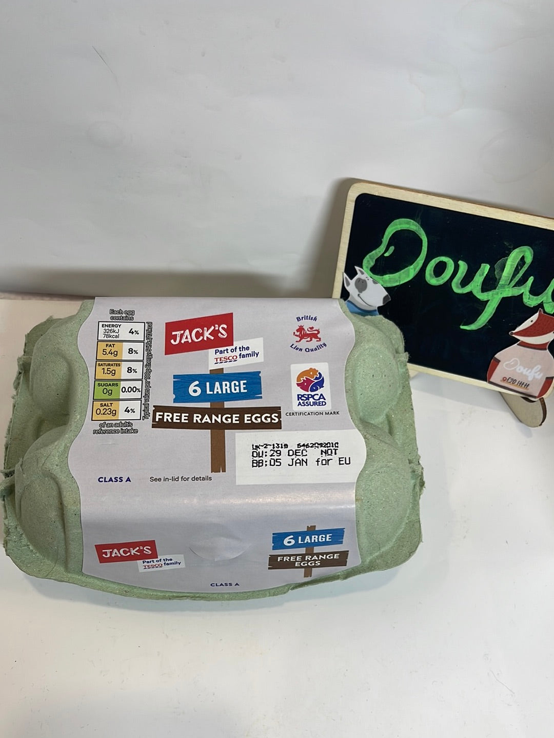 JACKS 6 LARGE FREE RANGE EGGS