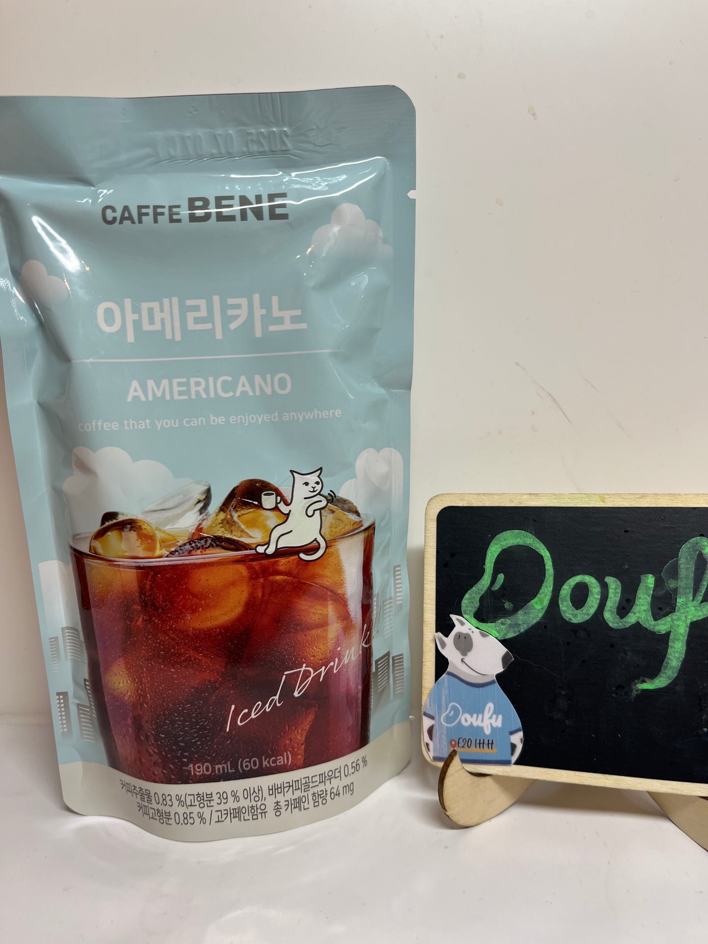 Caffe Bene Ameicano Coffee冰杯饮料咖啡190ml
