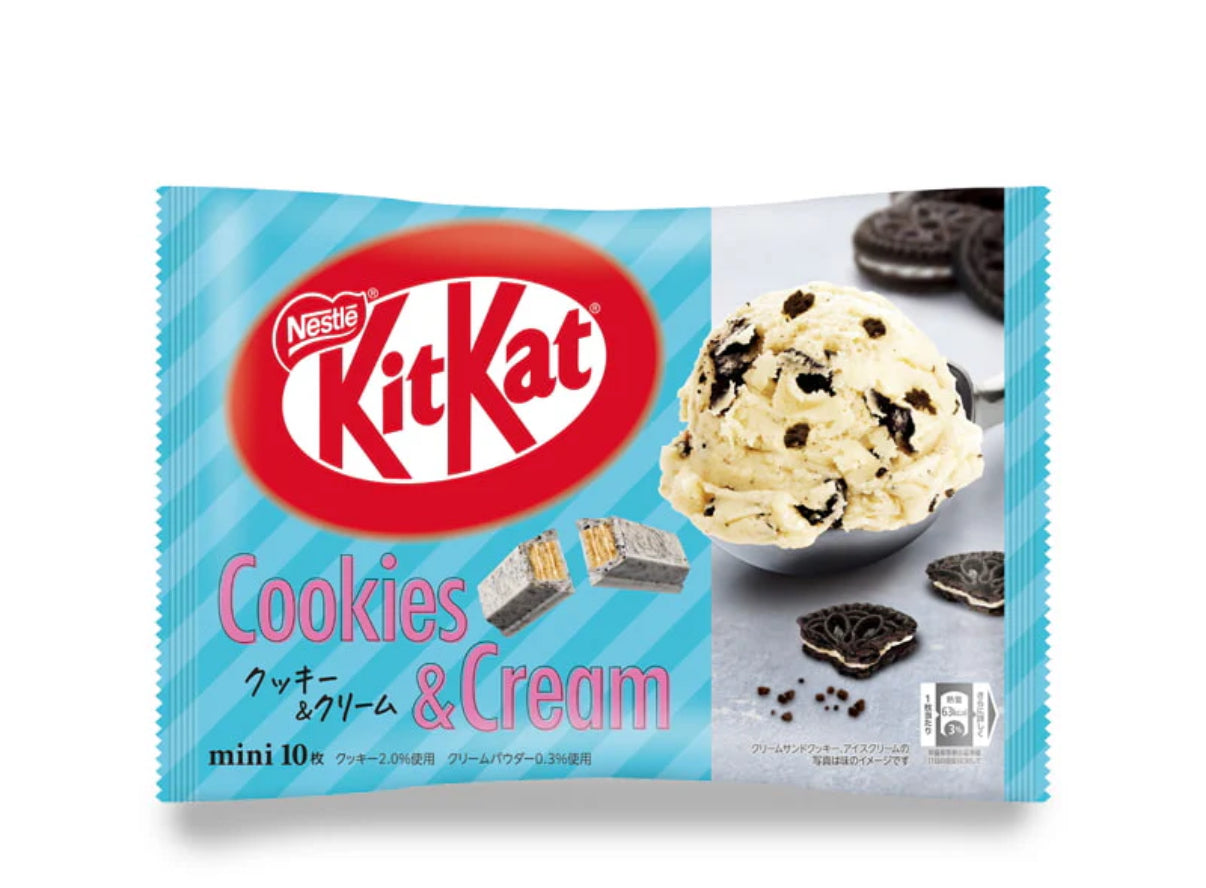 Kitkat Cookies & Cream Flavour 奇巧奶油饼乾味威化饼 10 枚116g