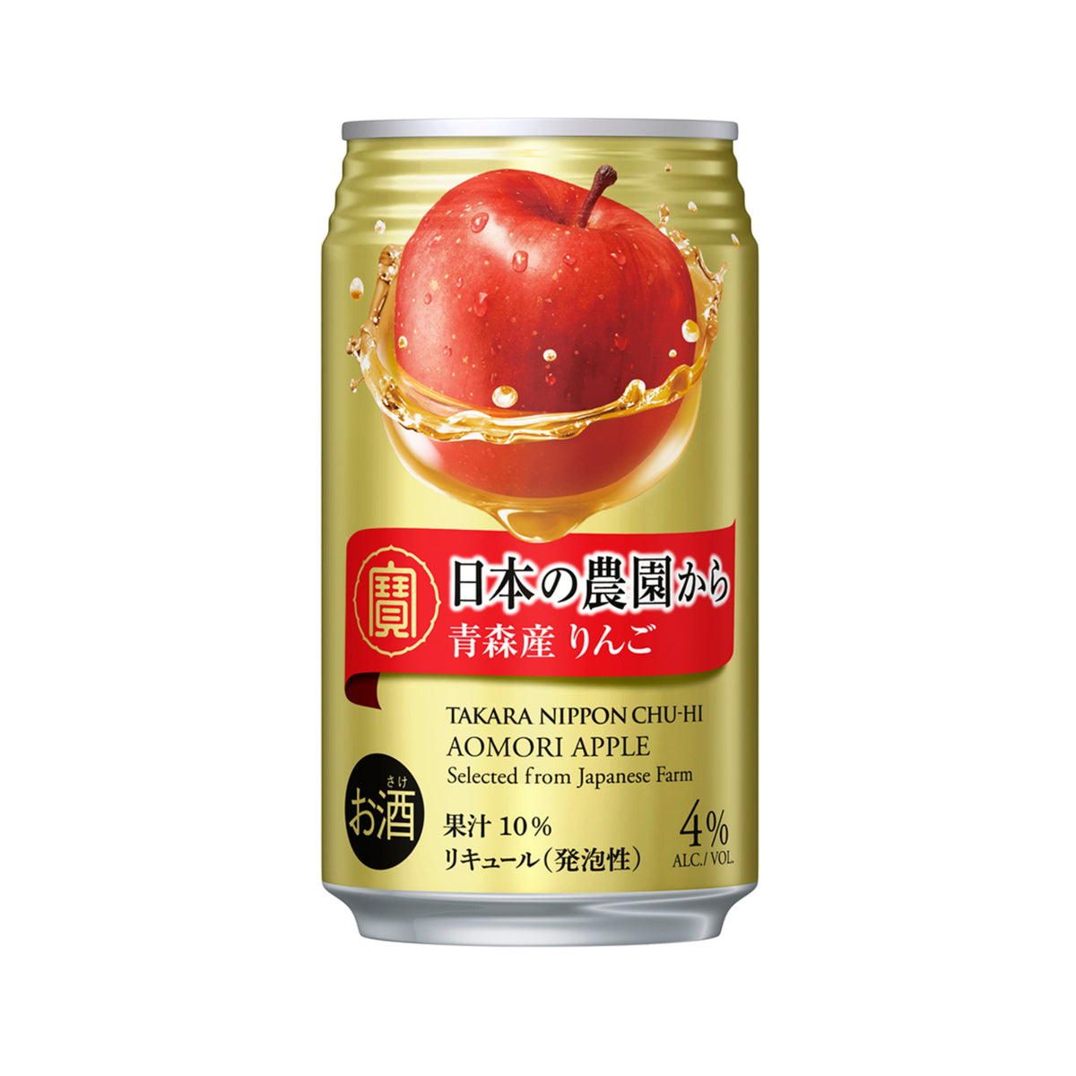 Takara Chu-Hi Nihon no Neuen Ringo-CocktailSpitz Apple Fla350ml 4% 苹果起泡酒
