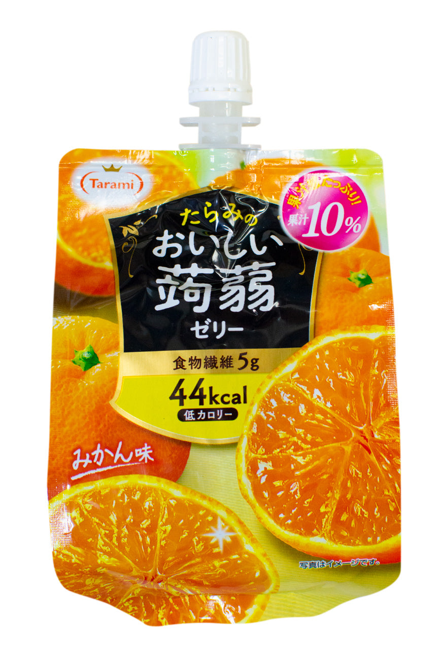 Tarami Oishi Knjac Jelly Orange Fl 蒟蒻果冻橘子味 150g