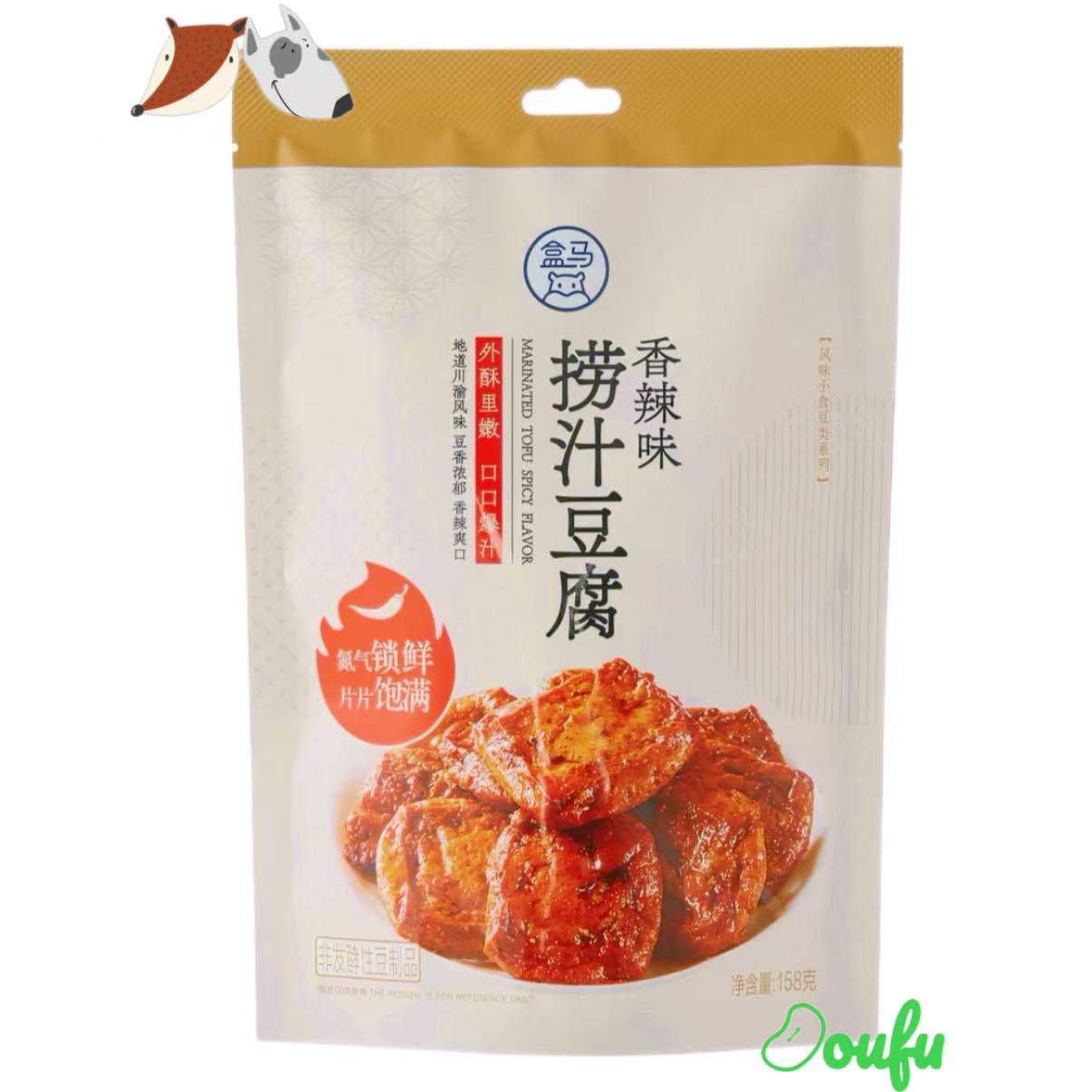 HM Marinated Tofu Spicy Flavour 158g 盒马捞汁豆腐(香辣味)158g