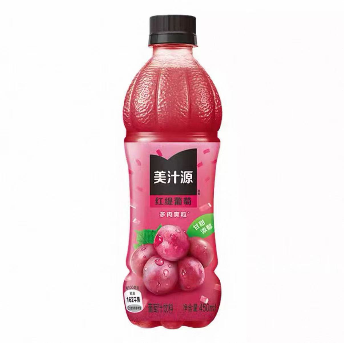 MZY Red Grape Juice Drink美汁源红提葡萄果汁饮料 450mL