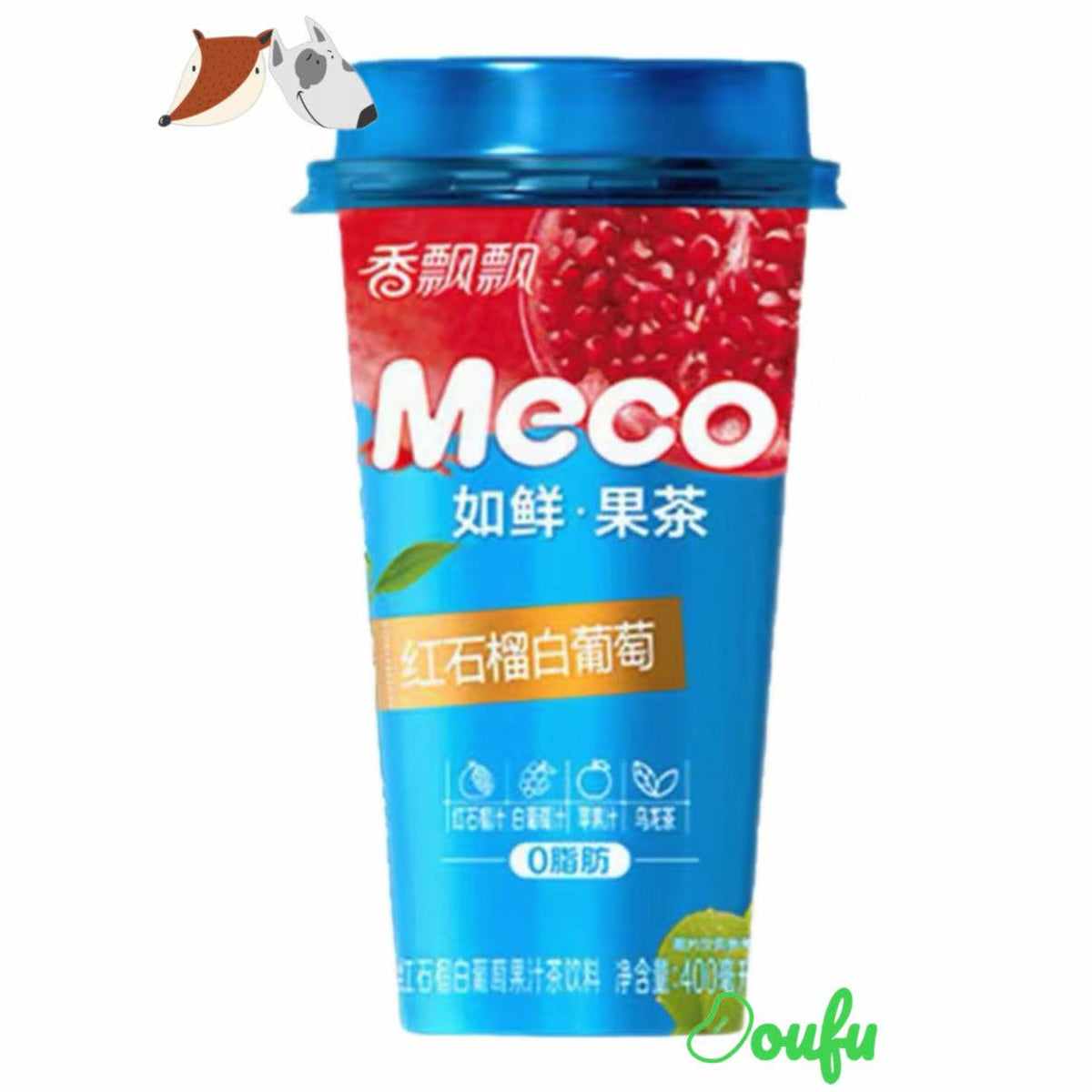 POMEGRANATE&GRAPE DRINK 红石榴白葡萄果汁茶 400ml