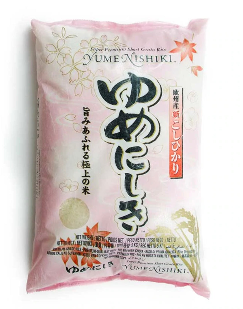 YUMENISHIKI SHORT GRAIN RICE 4:5KG
