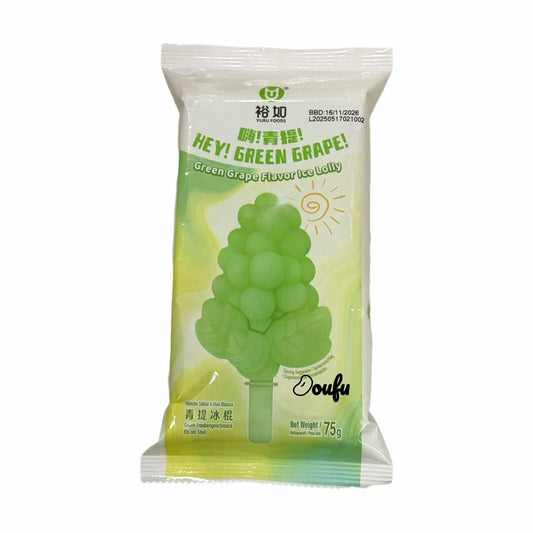 YR Ice Lolly-Green Grape 裕如青葡萄冰棍 75g