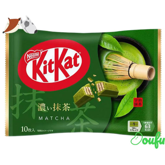 Kitkat Cookies Matcha 10pcs 113g    Kitkat浓抹茶味威化饼干113g
