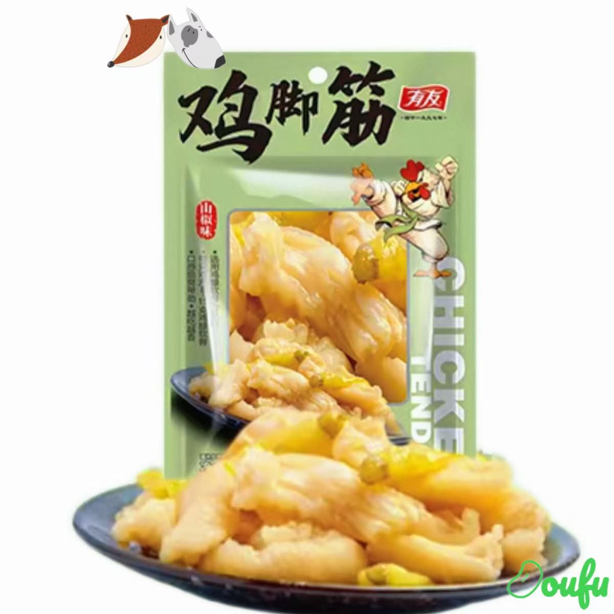 YY Chicken Paw Tendon 有友鸡脚筋-山椒味50g