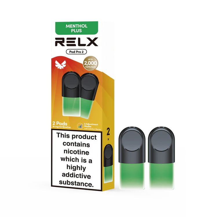 Relx Pod Pro Menthol Plus 2pcs 悦刻烟弹两颗装 劲爽薄荷味