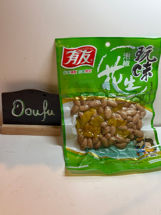 YY Pickled Pepper Flv Peanut 有友泡椒花生100g