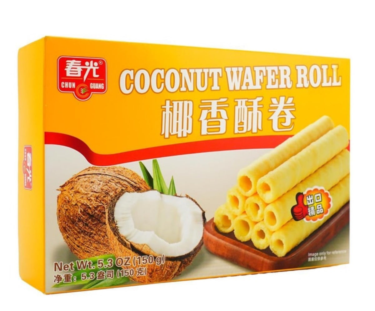 CG Coconut Wafer Roll 春光椰香酥卷 150g