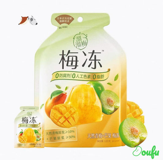 LLM Plum Konjac Jelly -Green Plum & Mango Flavour溜溜梅梅冻青梅芒果味 120g