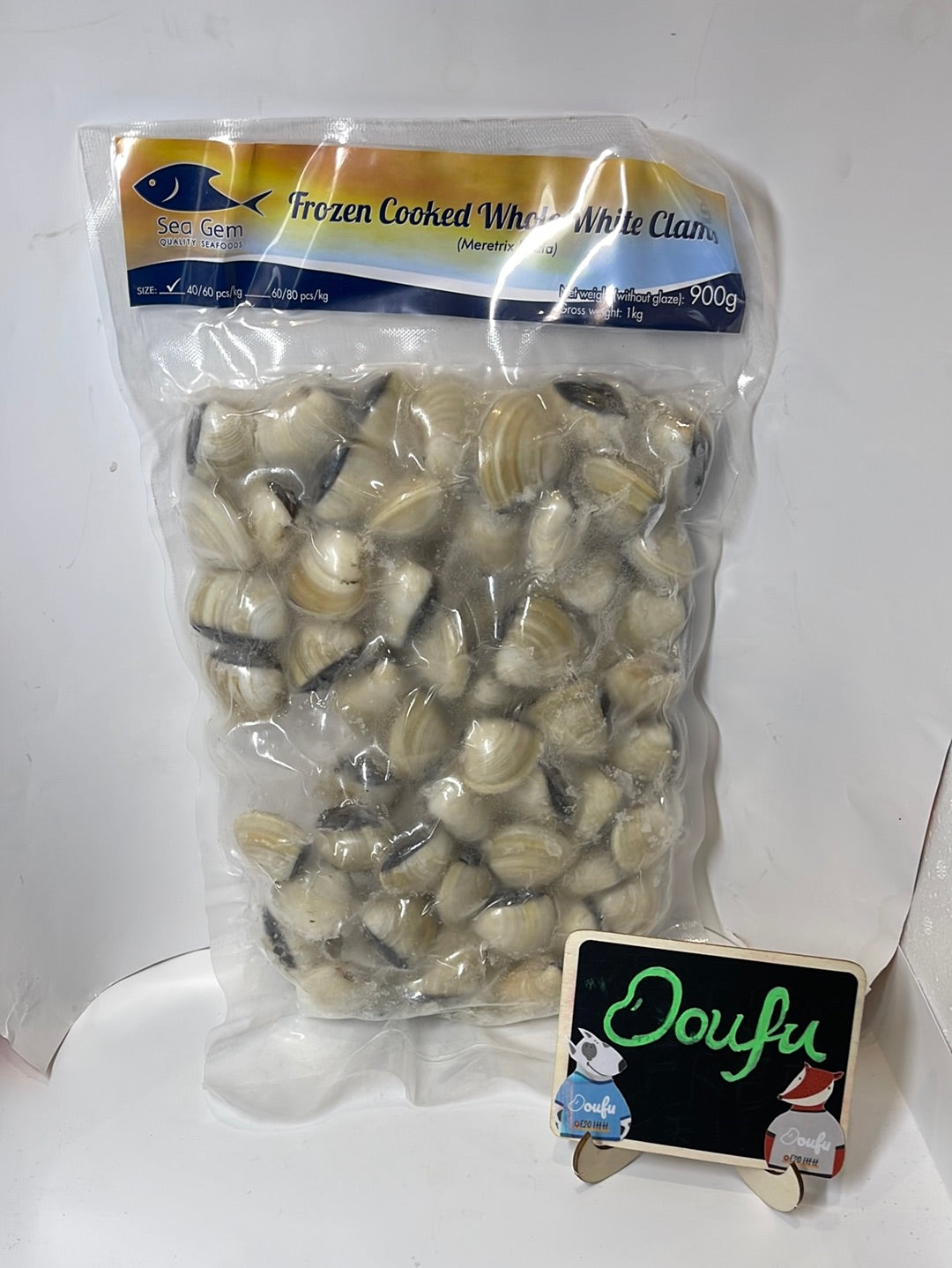 SG Whole White Clams 冷冻白蛤蜊1kg