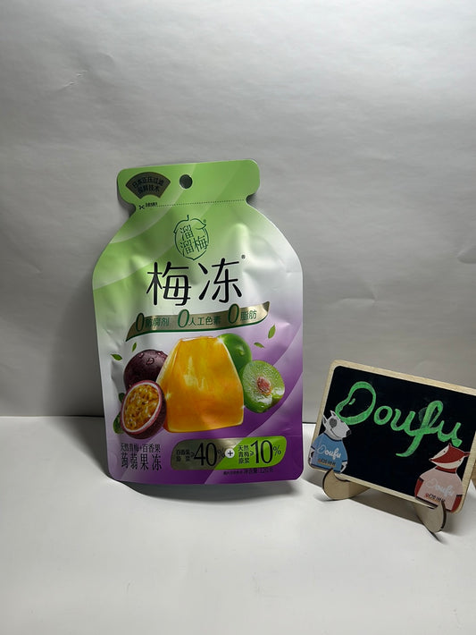 LLM plum and passion flavour jelly 溜溜梅梅冻（青梅&百香果味）120g