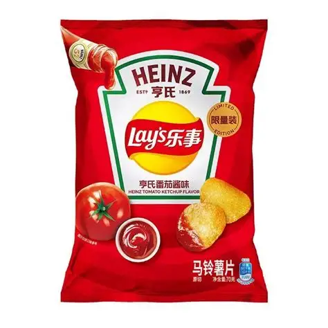 Lay‘s Potato Chips Heinz Ketchup Flv 乐事亨氏番茄酱味薯片 70g