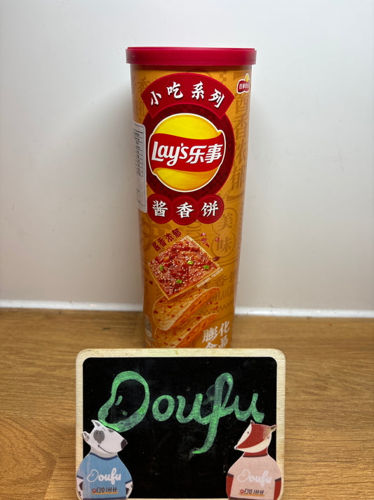 Lays Potato Chips Soybean Paste Pancake Flavour 乐事薯片桶装酱香饼风味 90g