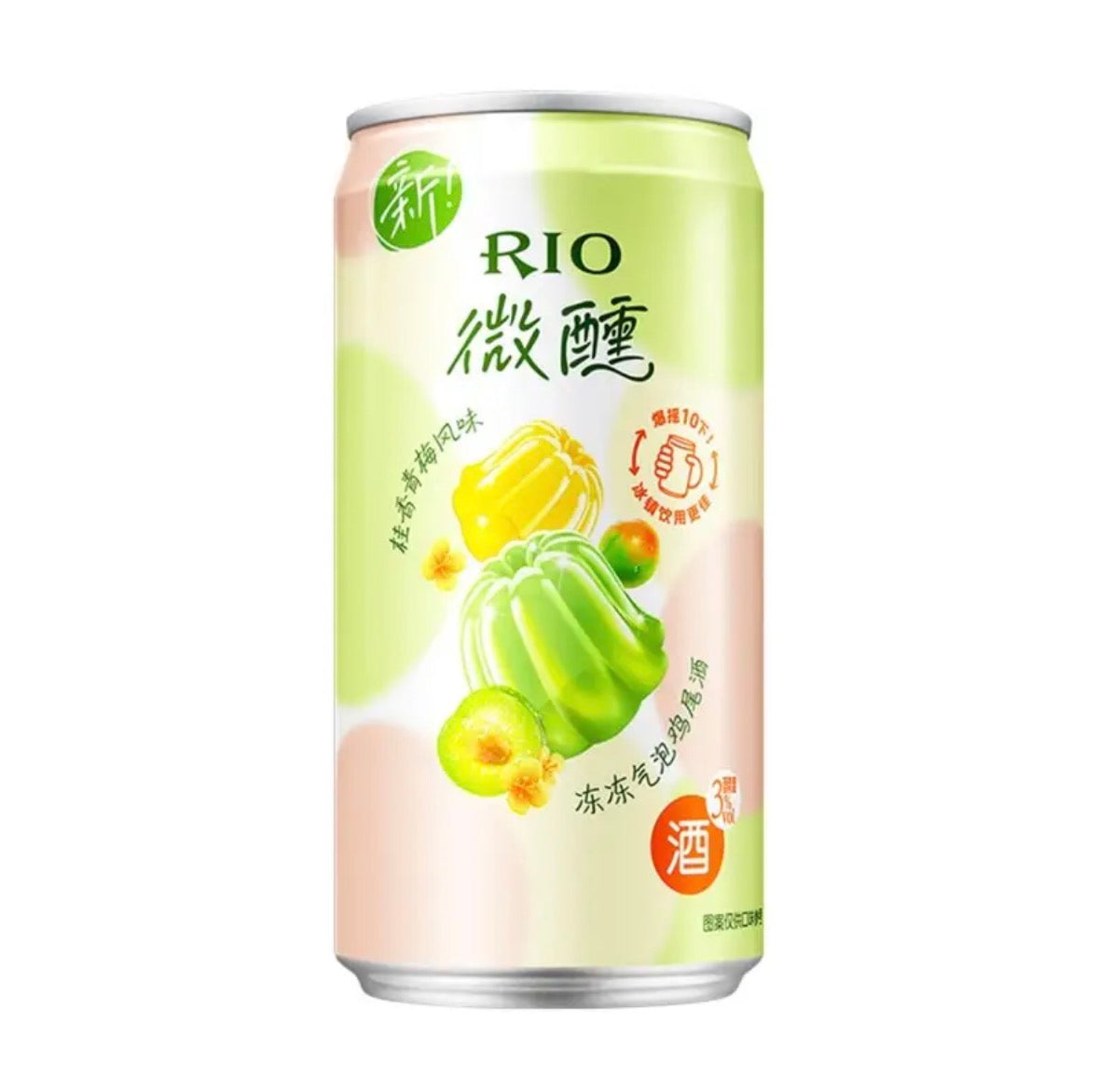 RIO Tipsy Osmanthus Plum Jelly Wine-Box 锐澳微醺桂香青梅果冻酒 250ml