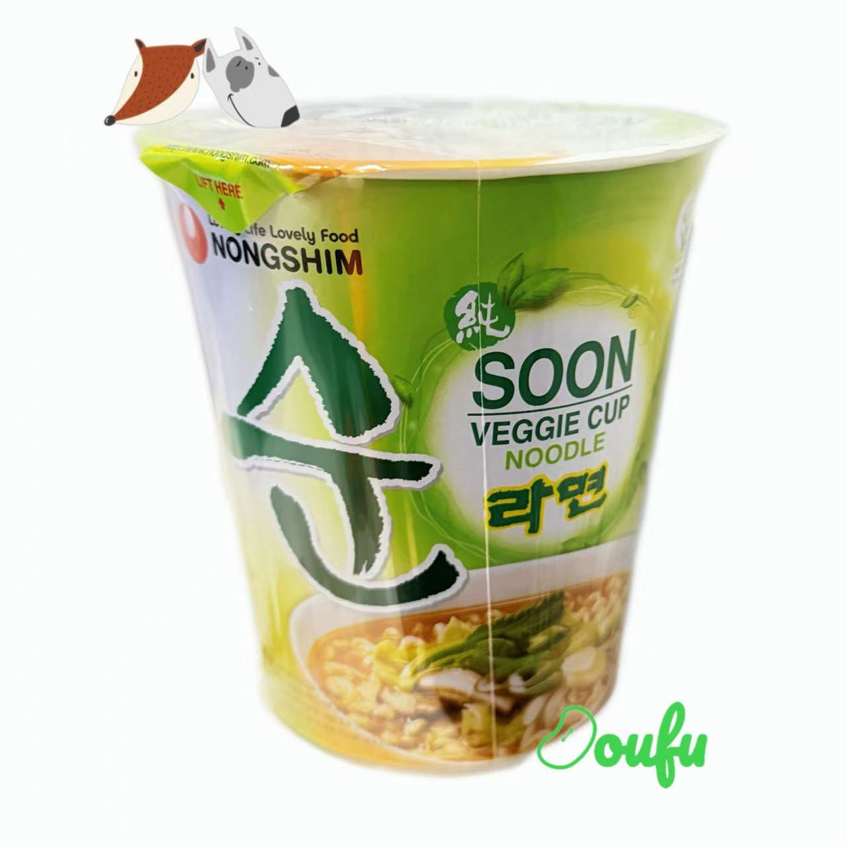 Nongshim Soon Veggie Cup Noodle 农心素小杯面67g