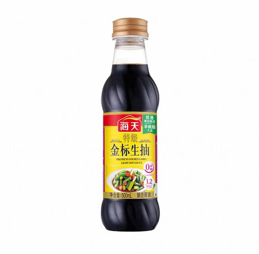 Premium Golden Light Soy Sauce海天特级金标生抽500ml