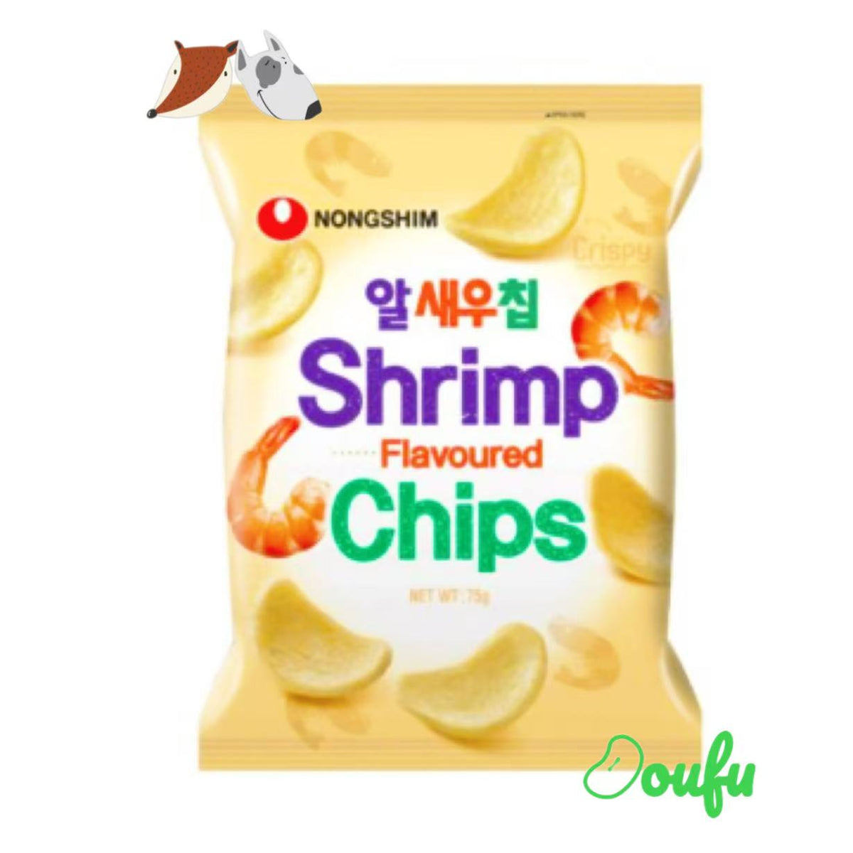 NONGSHIM SHRIMP FLAVOUR CHIPS NXXP 75g 韩国农心虾片75克