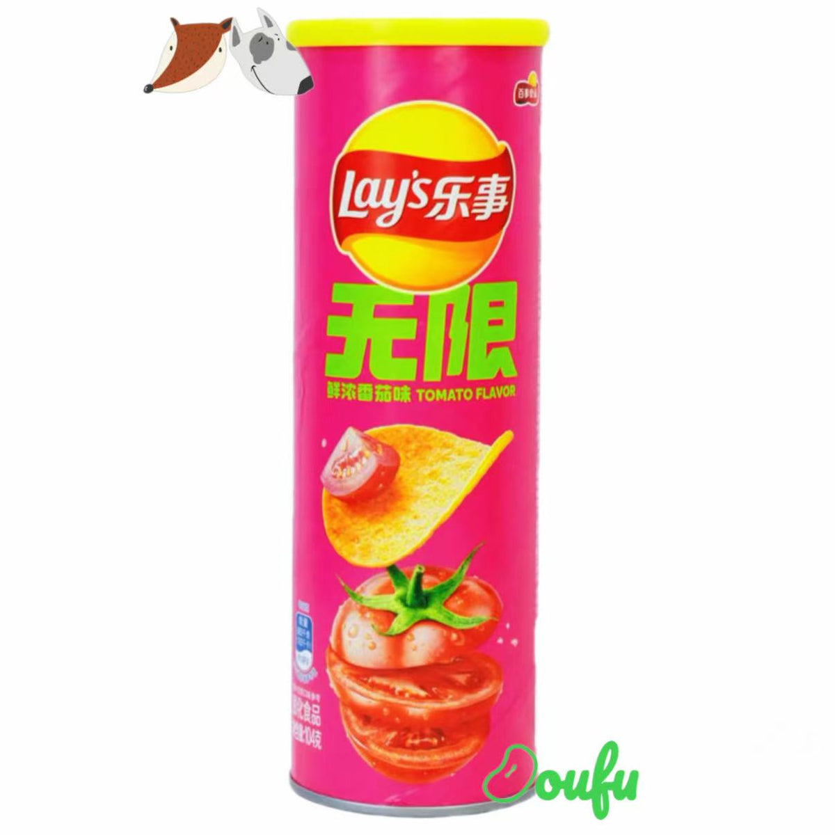 Lay's Tomato Flavor 90g 乐事无限番茄味桶装90g