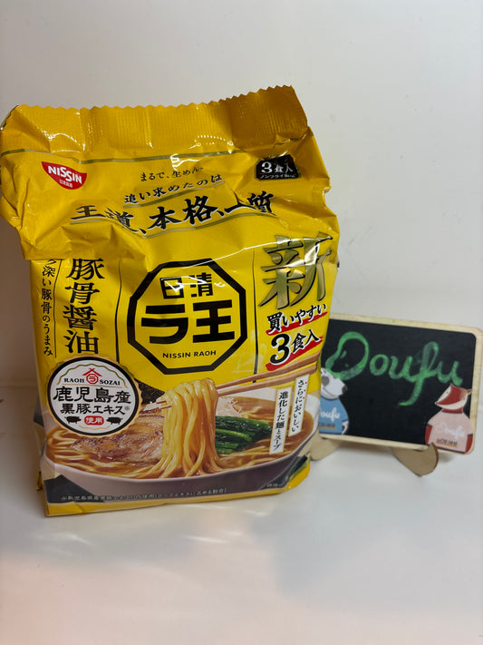 Nissin Raoh Ramen Tonkotsu Soy Fla豚骨酱油面3pcs