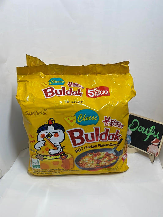 Samyang Hot Chicken Ramen Cheese三养火鸡面黄色芝士味五连包