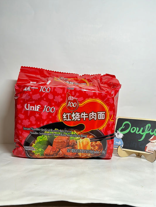 UNI Noodles-Roasted Beef Flavour 5pcs 统一红烧牛肉面 5连包